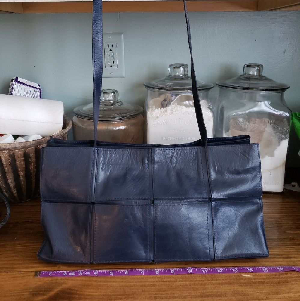 Geometric leather bag Vintage